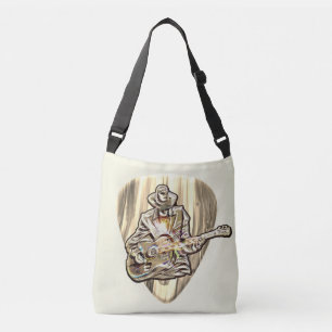 Sac Ajustable Blues Musicien derrière Pick - Sentez la musique