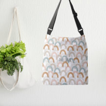 Boho blanc pastel arc-en-ciel motif de fond