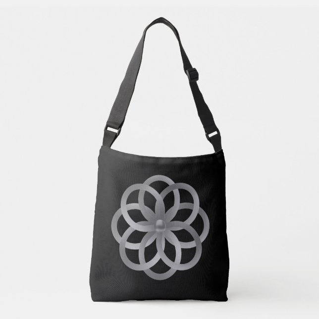 Sac Ajustable Boho Chic Silver Mandala (Devant)