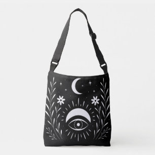 Sac Ajustable Boho Yeux Noir et Blanc