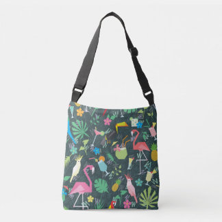 Sac Ajustable Boissons D'Oiseaux Tropicaux : Vibrant Sans Fil.