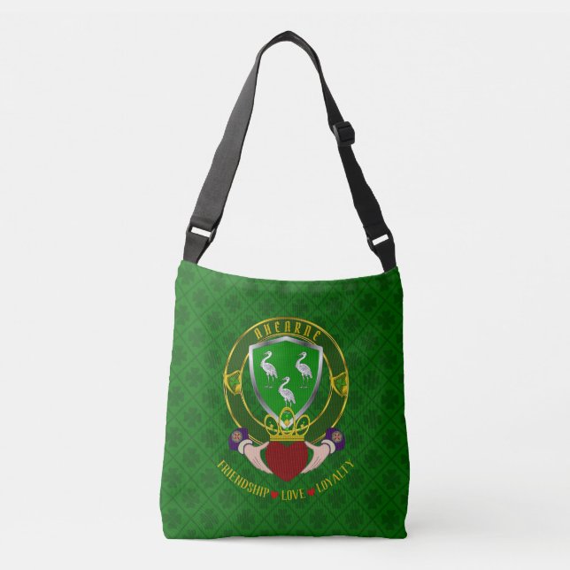 Sac Ajustable Bouclier irlandais Ahearne et Claddagh (Devant)