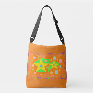 Sac Ajustable Bright brûlé orange jaune et vert design