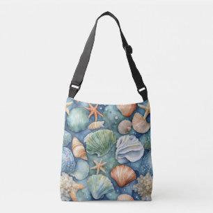 Sac Ajustable Brise Océanique Aquarelle : Coquillage et Étoile d
