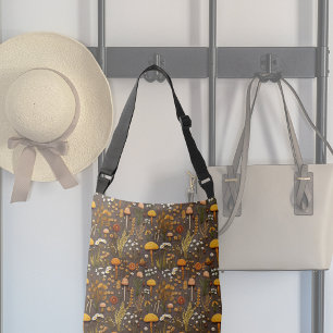 Sac Ajustable Broderie de champignons Cottagecore