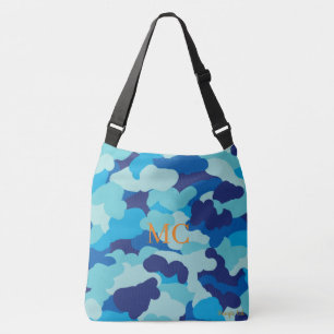 Sac Ajustable Camouflage Camo personnalisable Clouds bleu vert