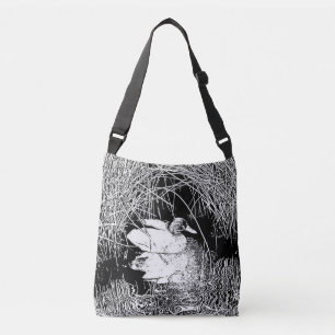 Sac Ajustable Canard colvert sur le lac Oiseau noir et blanc
