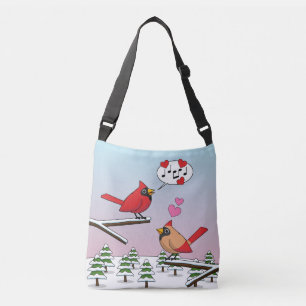 Sac Ajustable Cardinaux du Nord Rouge mignonne Amour Paysage hiv