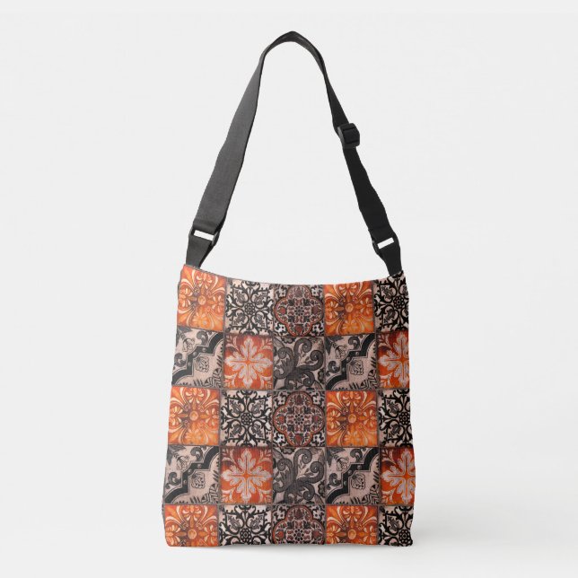 Sac Ajustable Carreaux de tangerine (Devant)