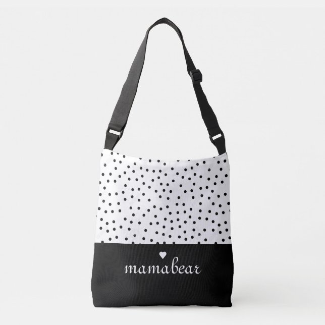 Sac Ajustable Carrefour des points noirs et blancs (Devant)
