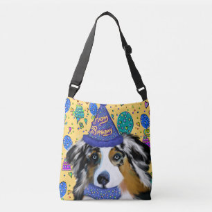 SAC AJUSTABLE CARTE D'ANNIVERSAIRE BERGER AUSTRALIEN 