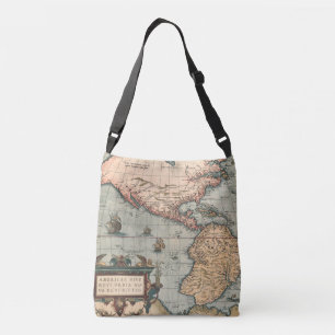 Sac Ajustable Carte Vintage de l'Amérique du Nord