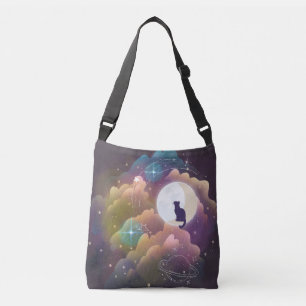 Sac Ajustable Cat noir coloré Crescent Lune