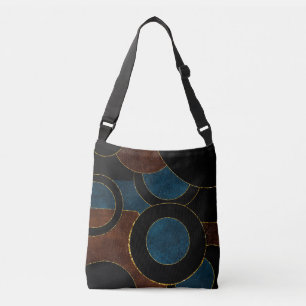 Sac Ajustable Cercles Géométriques Abstraits Paillettes Or Feuil