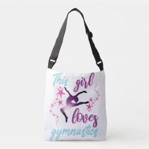 Sac Ajustable Cette Fille Aime La Gymnastique Étoiles Leap