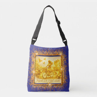 Sac Ajustable Charme des ponts arqués d'Amsterdam en or