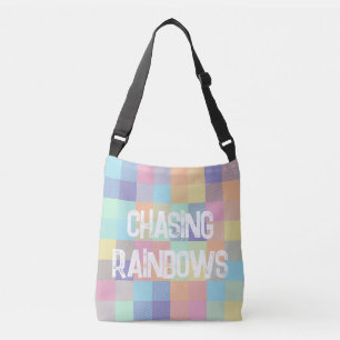 Sac Ajustable Chasse Rainbows Pastel Colors Buffalo Check Plaid