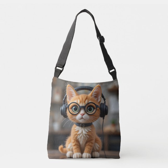 Sac Ajustable Chat au gingembre (Devant)
