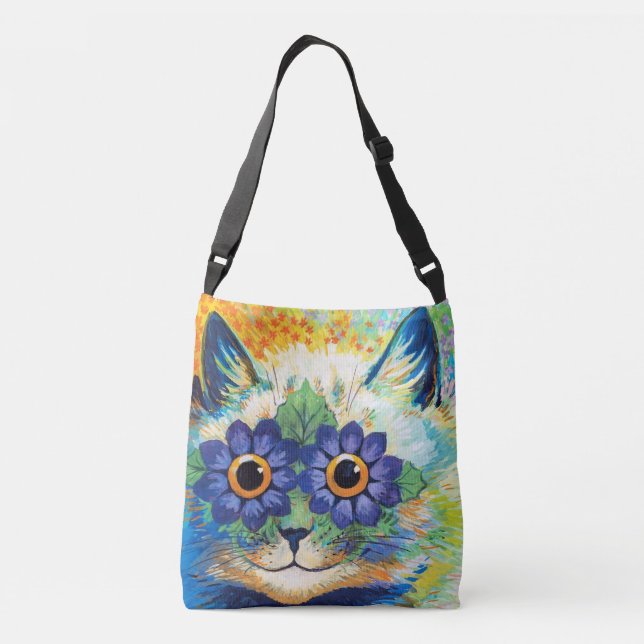 Sac Ajustable Chat aux yeux de fleurs | Louis Wain | (Dos)