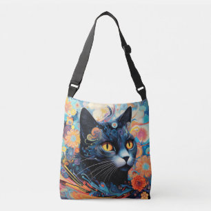 Sac Ajustable Chat Colorful Animal Enchanter Abstrait