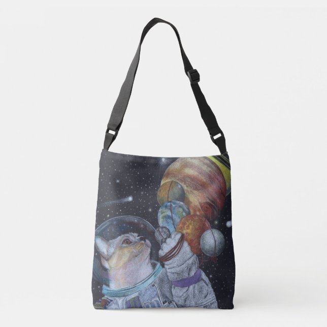 Sac Ajustable Chat de l'espace (Dos)