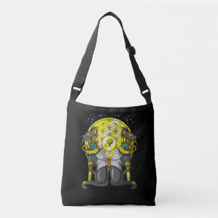 Sac Ajustable Chat égyptien Déesse Bastet Ankh Géométrie Sacrée