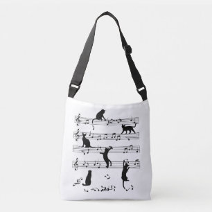Sac Ajustable Chat Et Musique Don, Chat Jouer Note Musique
