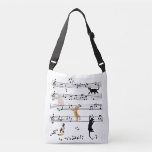 Sac Ajustable Chat Jouer Note Musique, Naughty Cadeau Chat, Chat