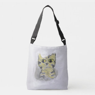 Sac Ajustable Chat malheureux dans l'art populaire des neiges