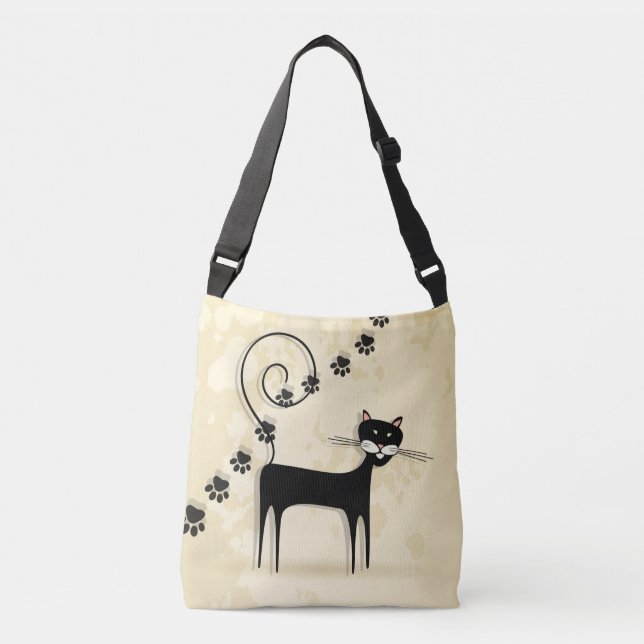 Sac Ajustable Chat noir (Devant)