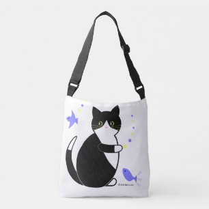 Sac Ajustable Chat noir et blanc, chat de smoking