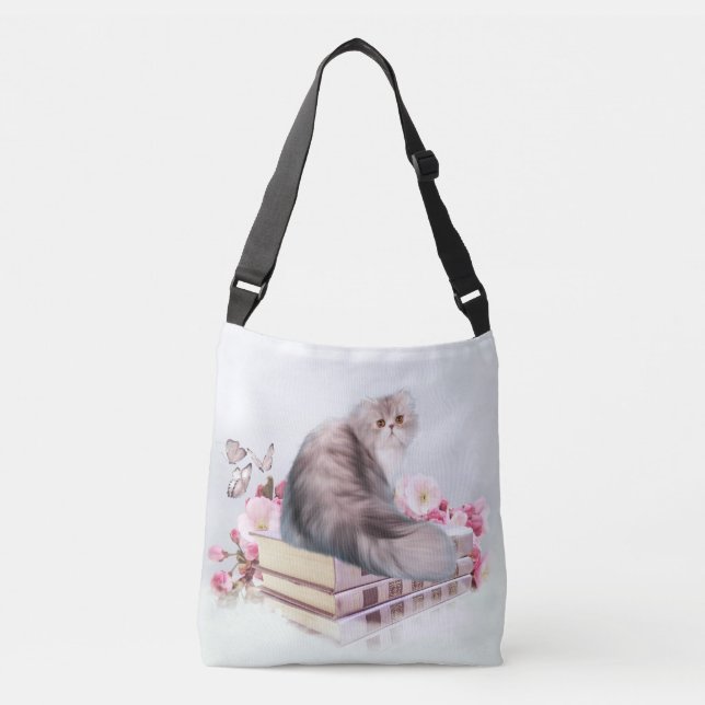 Sac Ajustable Chat persan avec des livres (Devant)