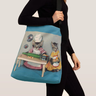 Sac Ajustable chef tabby kitten et assistant tabby kitten