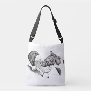 Sac Ajustable Cheval de Noël et Père Noël