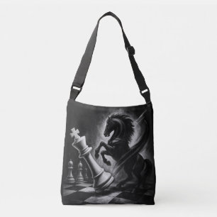 Sac Ajustable Cheval Noir Dramatique vs Roi - Oeuvre audacieuse 