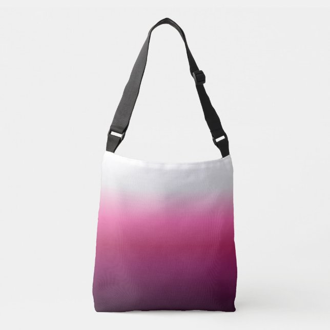 Sac Ajustable chic abstrait magenta burgundy maroon ombre (Devant)
