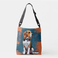 Chien Beagle sur fond abstrait
