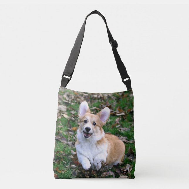 Sac Ajustable Chien Corgi mignon qui bondit (Devant)