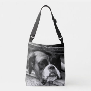 Sac Ajustable Chien de boxe sur le rebord de fenêtre cbbcnm