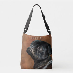 Sac Ajustable Chien de Carlin noir