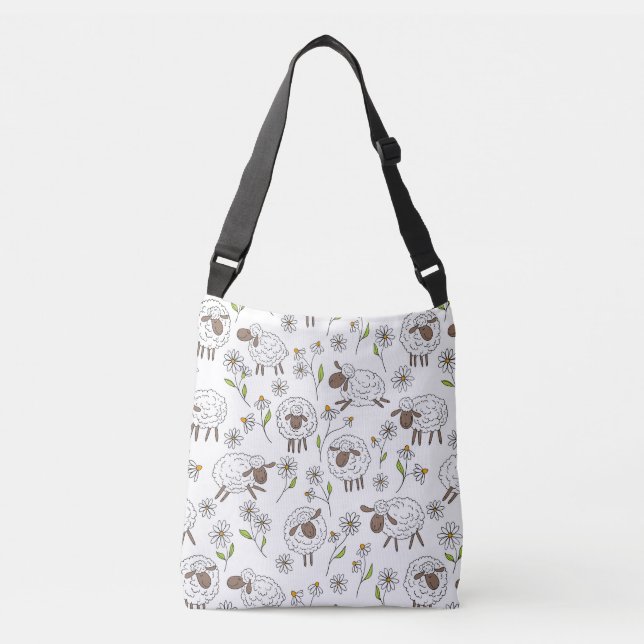Sac Ajustable Chiens de comptage sur blanc (Devant)