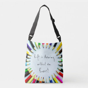 Sac Ajustable Circle colorful pencils / crayons + your ideas