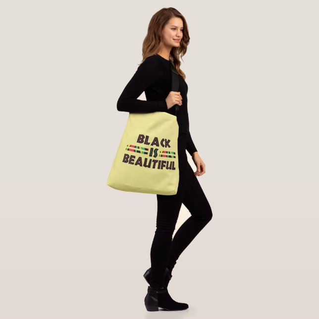 Sac Ajustable Citations en noir cool, Dit American African Black (Sur le modèle)