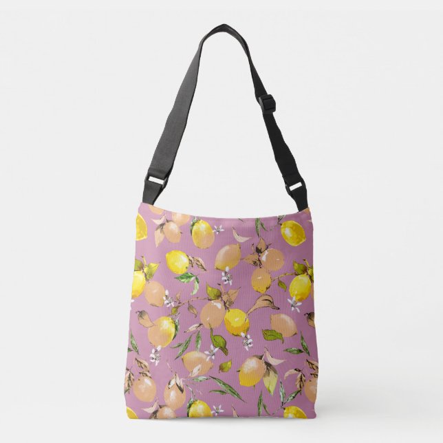 Sac Ajustable citrons aquarelle 25 (Devant)