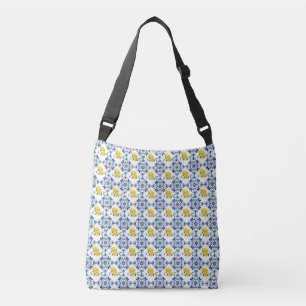 Sac Ajustable Citrons & Motif bleu carrelage marocain
