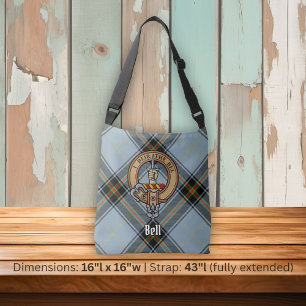 Sac Ajustable Clan Bell Crest sur Tartan