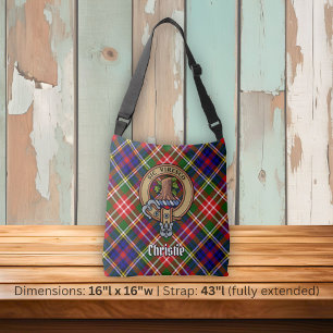 Sac Ajustable Clan Christie Crête sur Tartan