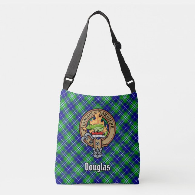 Sac Ajustable Clan Douglas Crest sur Tartan (Devant)