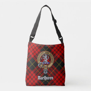 Sac Ajustable Clan MacQueen Crest sur Tartan