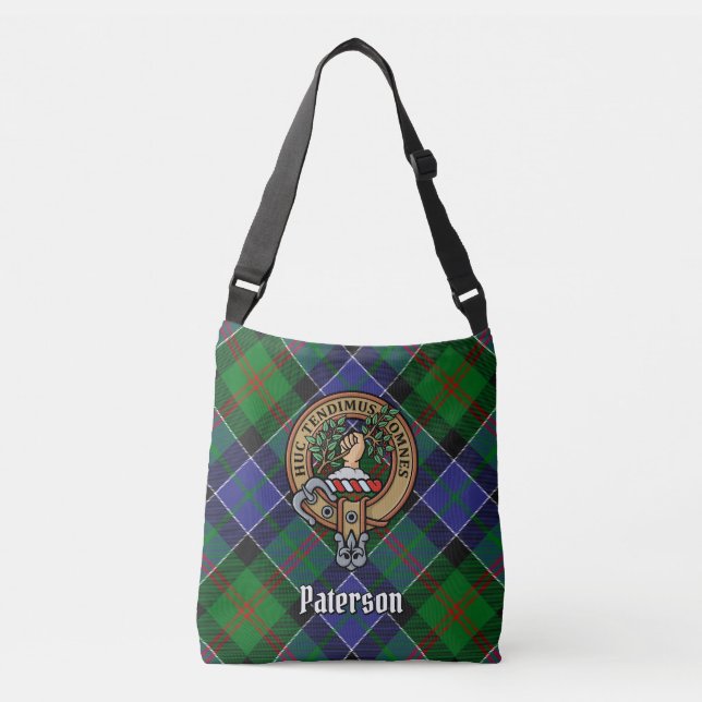 Sac Ajustable Clan Paterson Crest sur Tartan (Devant)